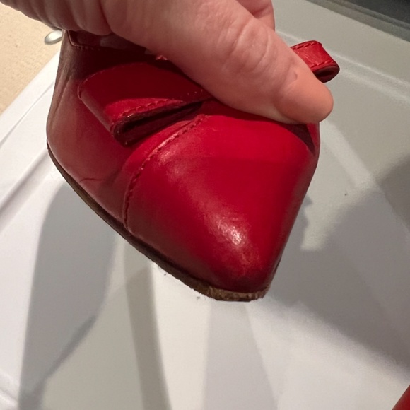 Pre-Owned Sarah Flint Natalie in Red Vacchetta Leather - Picture 9 of 13